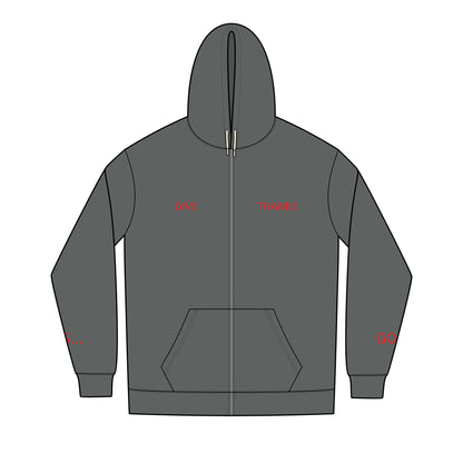 Be Thankful Men's Zip-Up Hoodie