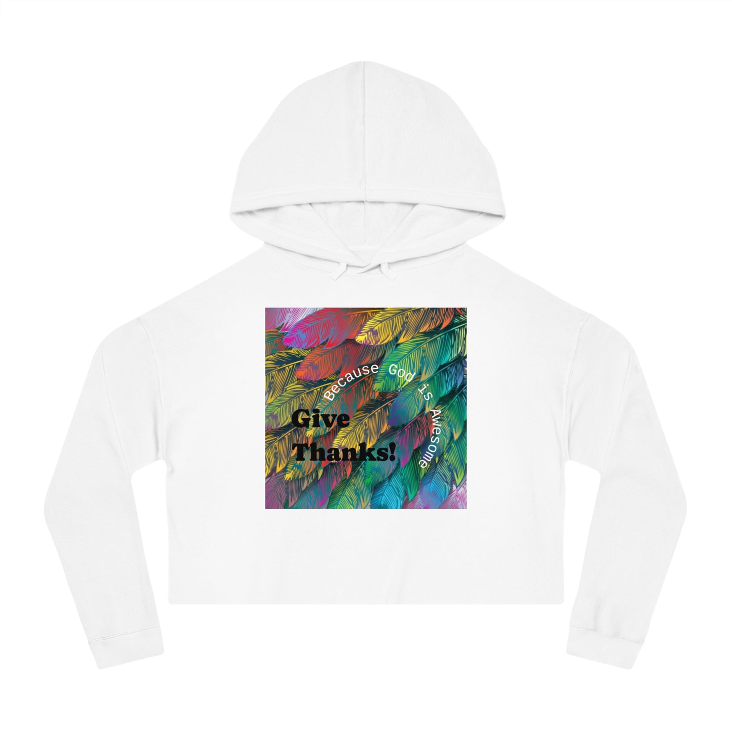 Be Thankful Women's Crop Hoodie