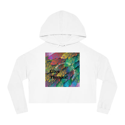 Be Thankful Women's Crop Hoodie