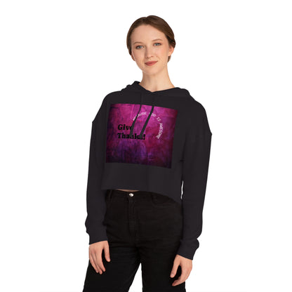 Be Thankful Women's Crop Hoodie