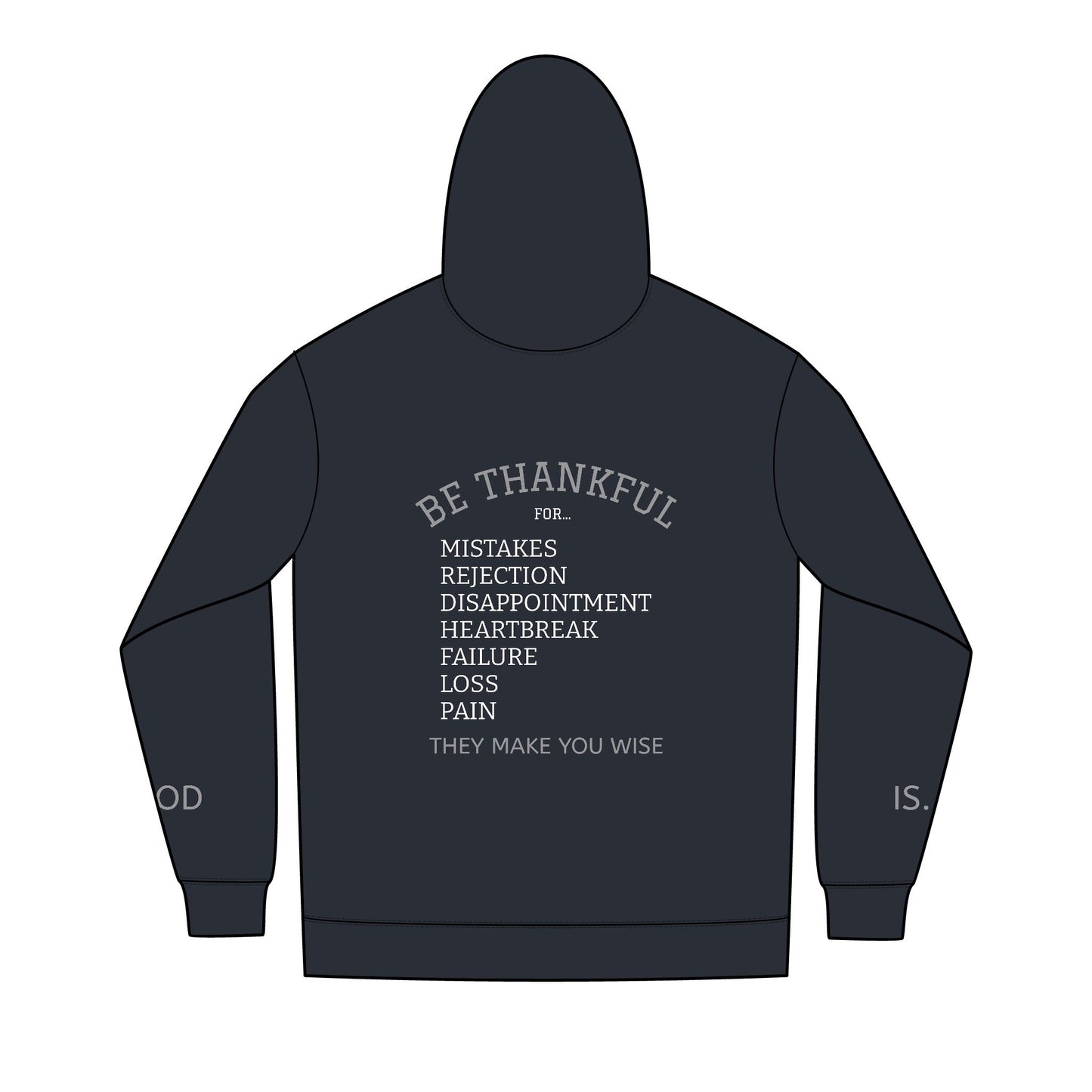 Be Thankful Men's Zip-Up Hoodie