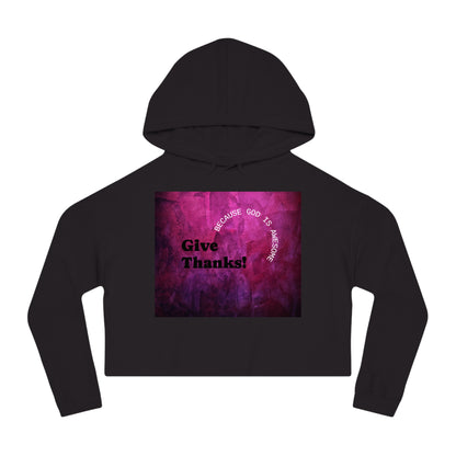Be Thankful Women's Crop Hoodie