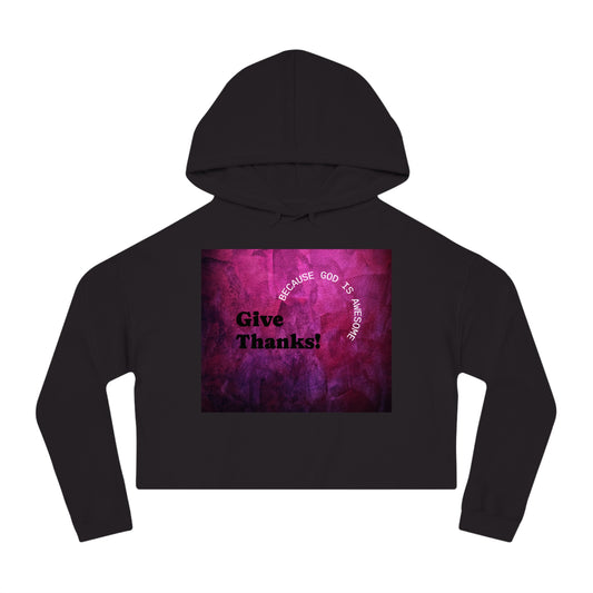 Be Thankful Women's Crop Hoodie