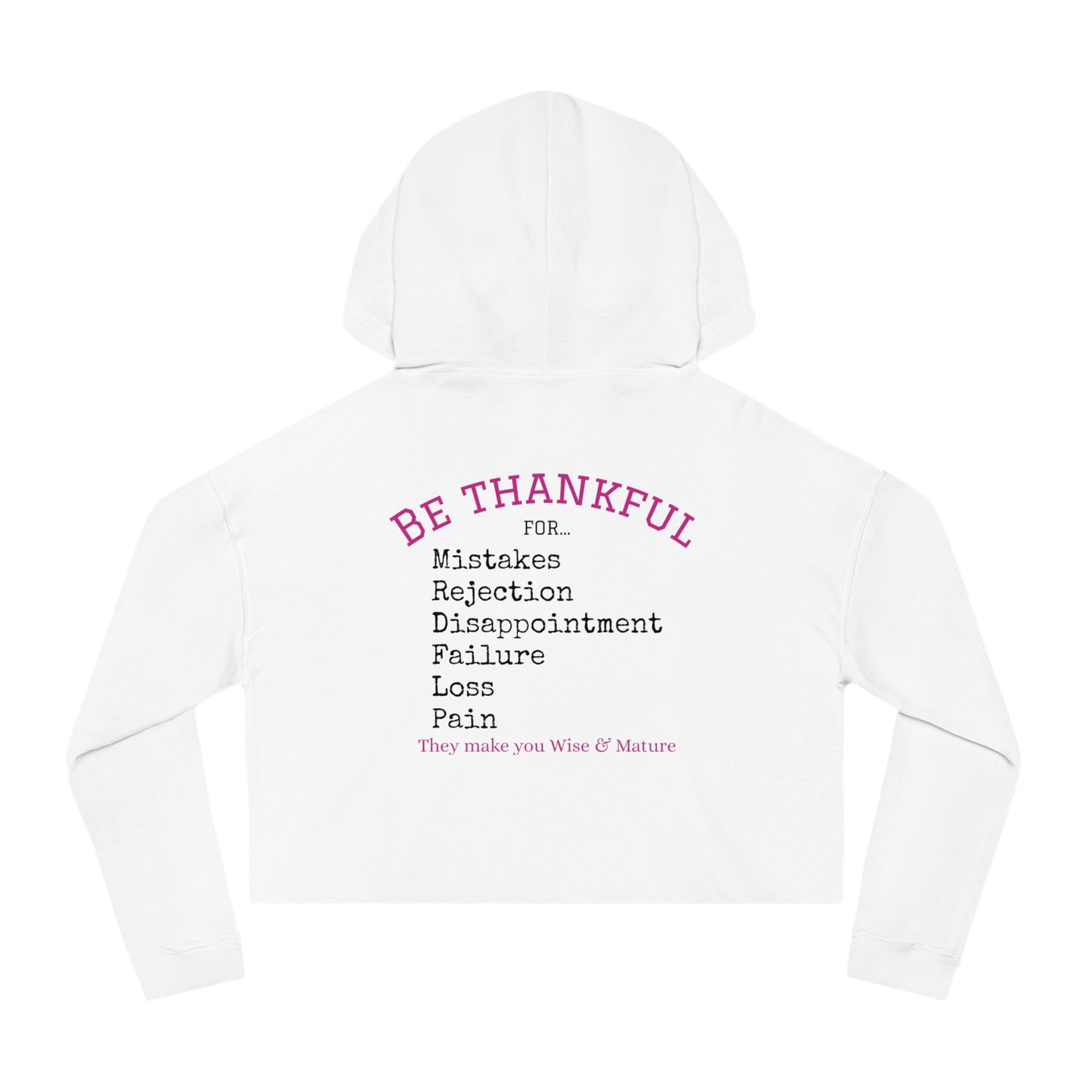 Be Thankful Women's Crop Hoodie